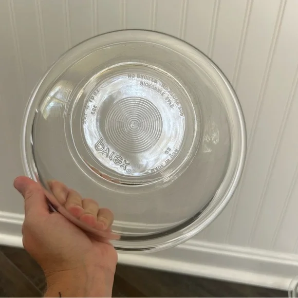 Vintage Pyrex Clear Glass Nesting Mixing Bowls Complete Set - Picture 7 of 9